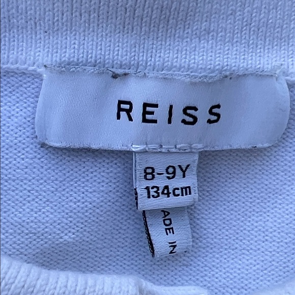 REISS Kids Eli Ecru White Cableknit Polo Shirt
Youth Size 8-9Y - Picture 4 of 7